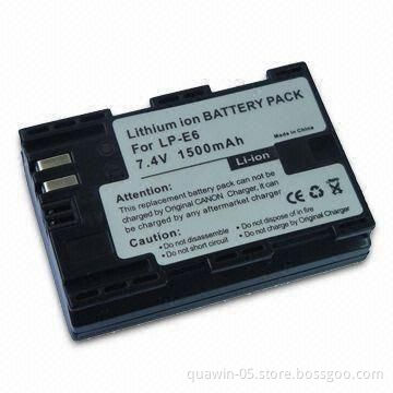3.7V Voltage, 1,500mAh Digital Camera Battery for Can LP-E6